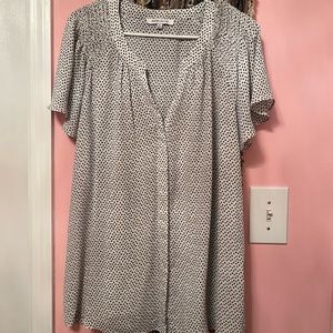 Rose and Olive Boutique brand. size 1x. Very small animal print black and white